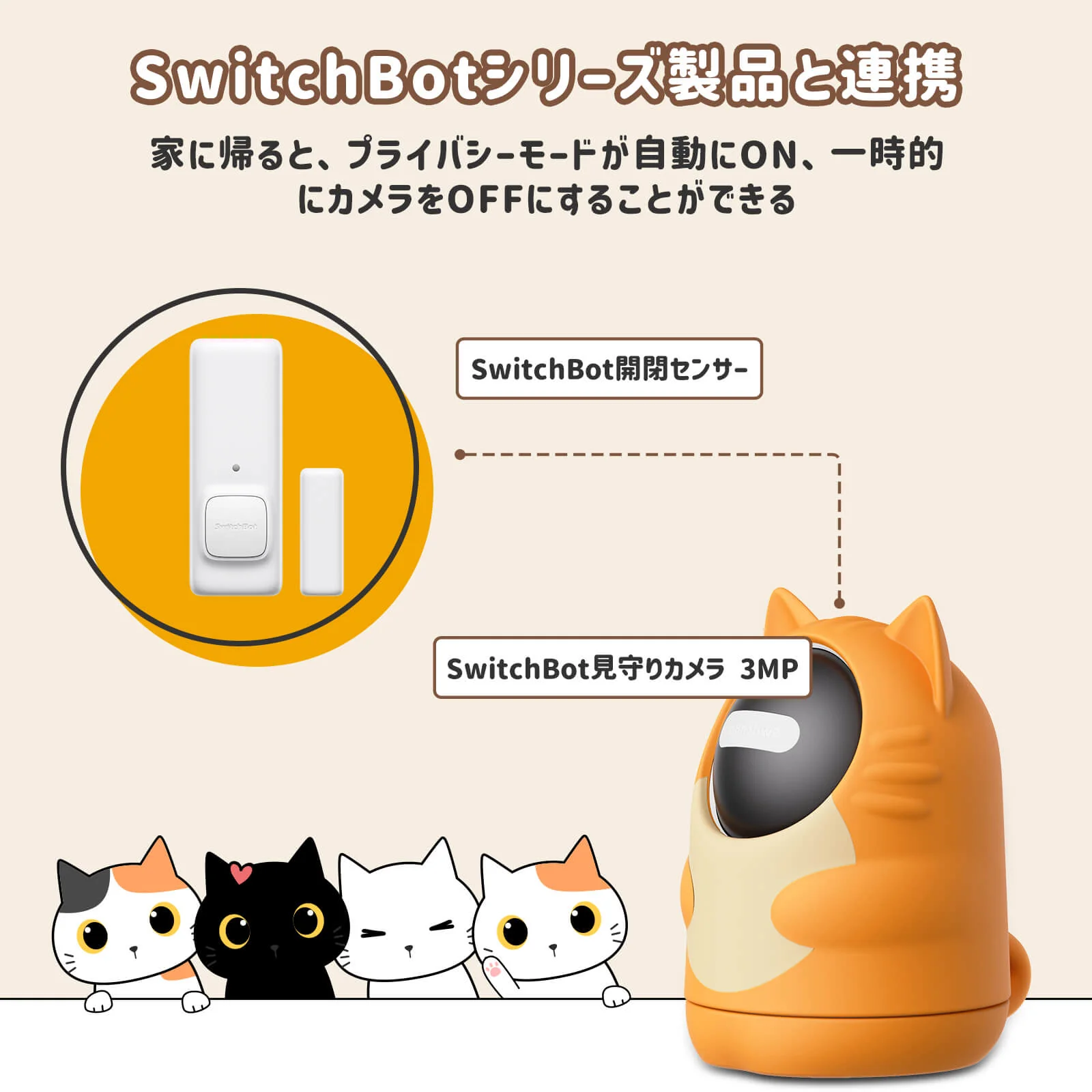 SwitchBot 見守りカメラ 3MP にゃんボット - Image 8